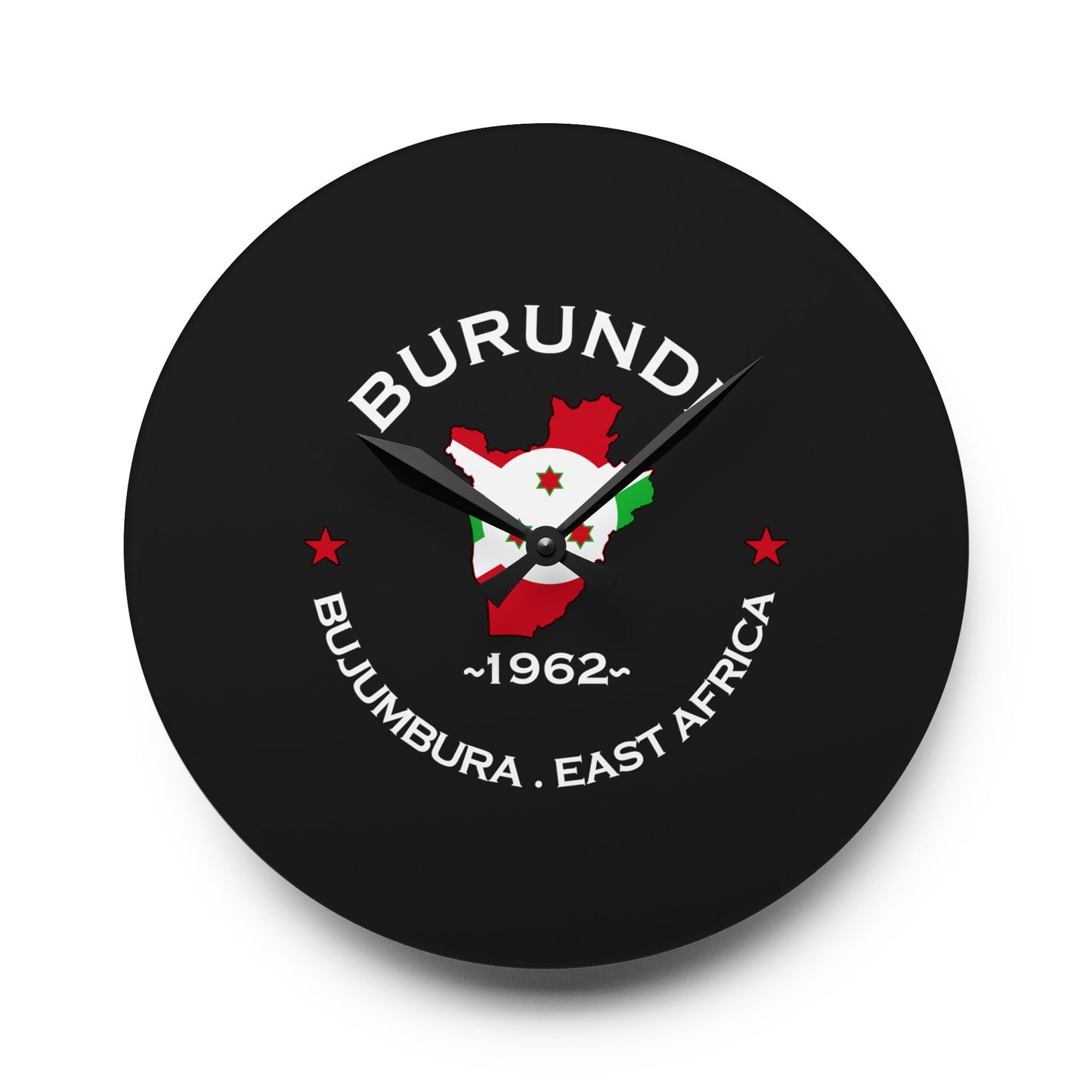 Burundi Acrylic Wall Clock