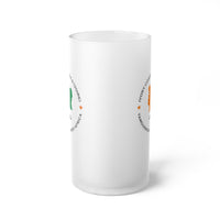 Ivory Coast  Frosted Glass Beer Mug