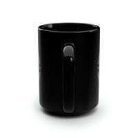 Ivory Coast Inspired Black Mug: Authentic African Design, 15oz Capacity