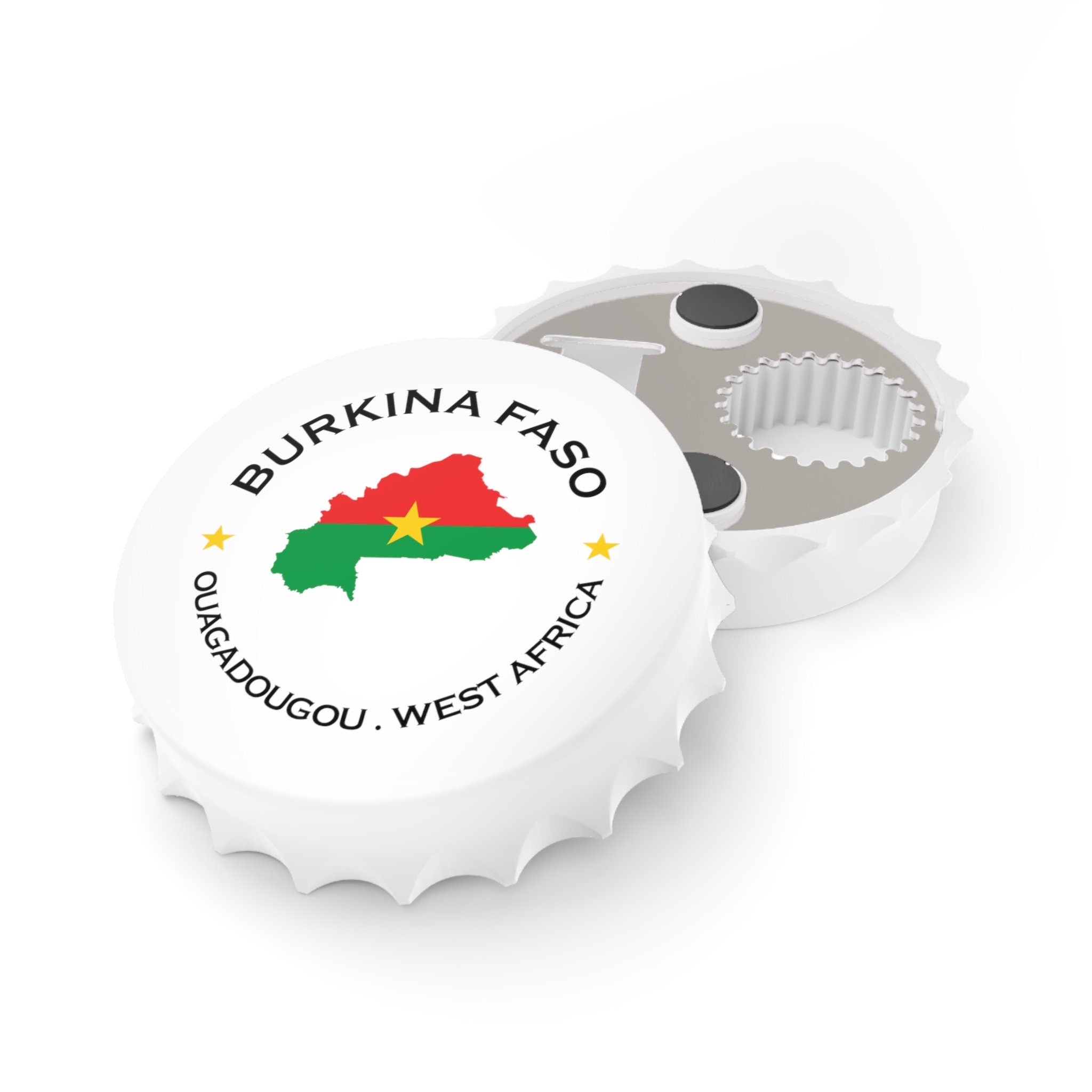 Burkina Faso Bottle Opener and Fridge Magnet