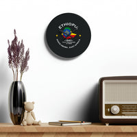 Ethiopian Inspired Acrylic Wall Clock
