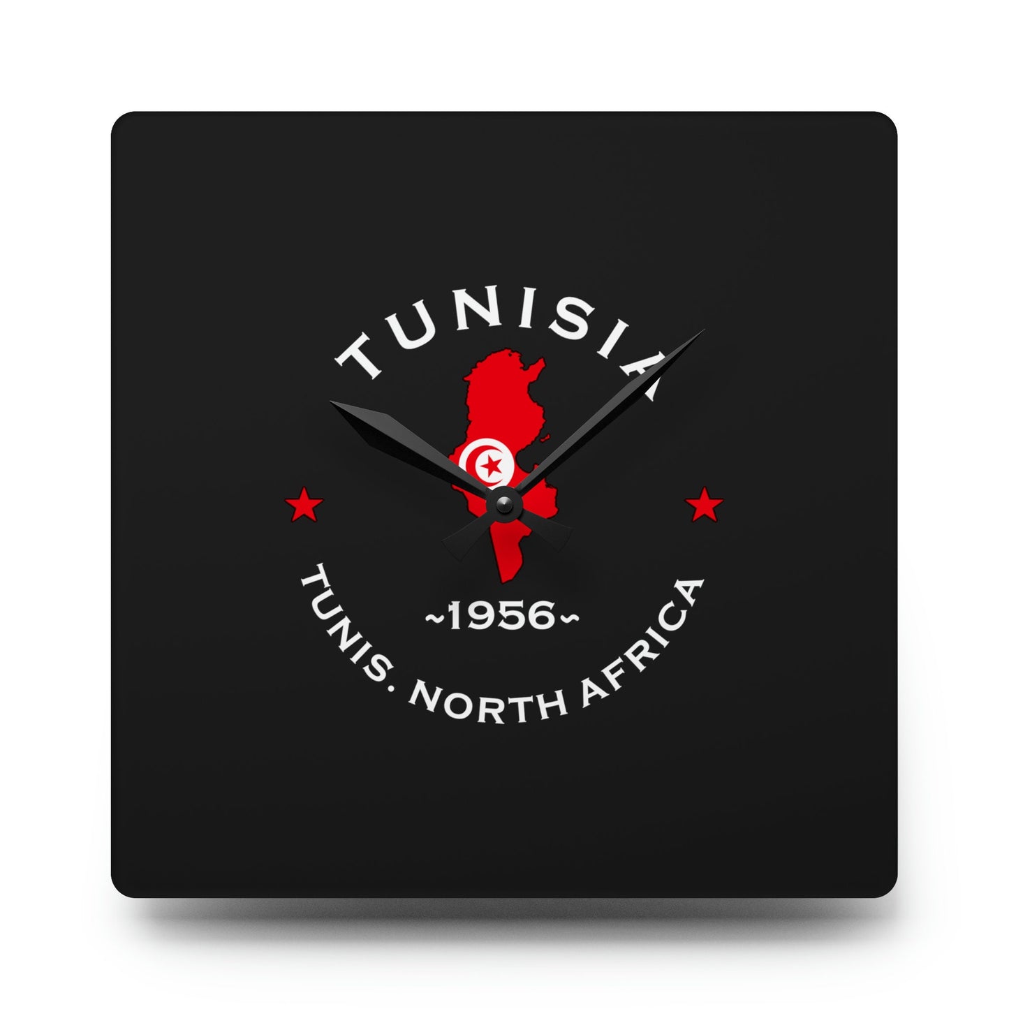 Tunisian Inspired Acrylic Wall Clock: Vintage Decor for African American Homes