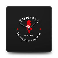 Tunisian Inspired Acrylic Wall Clock: Vintage Decor for African American Homes