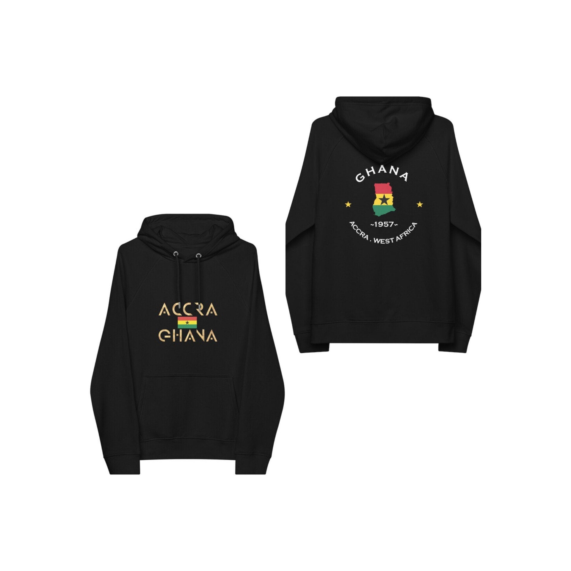 Ghanaian Hoodie- 2 sided print