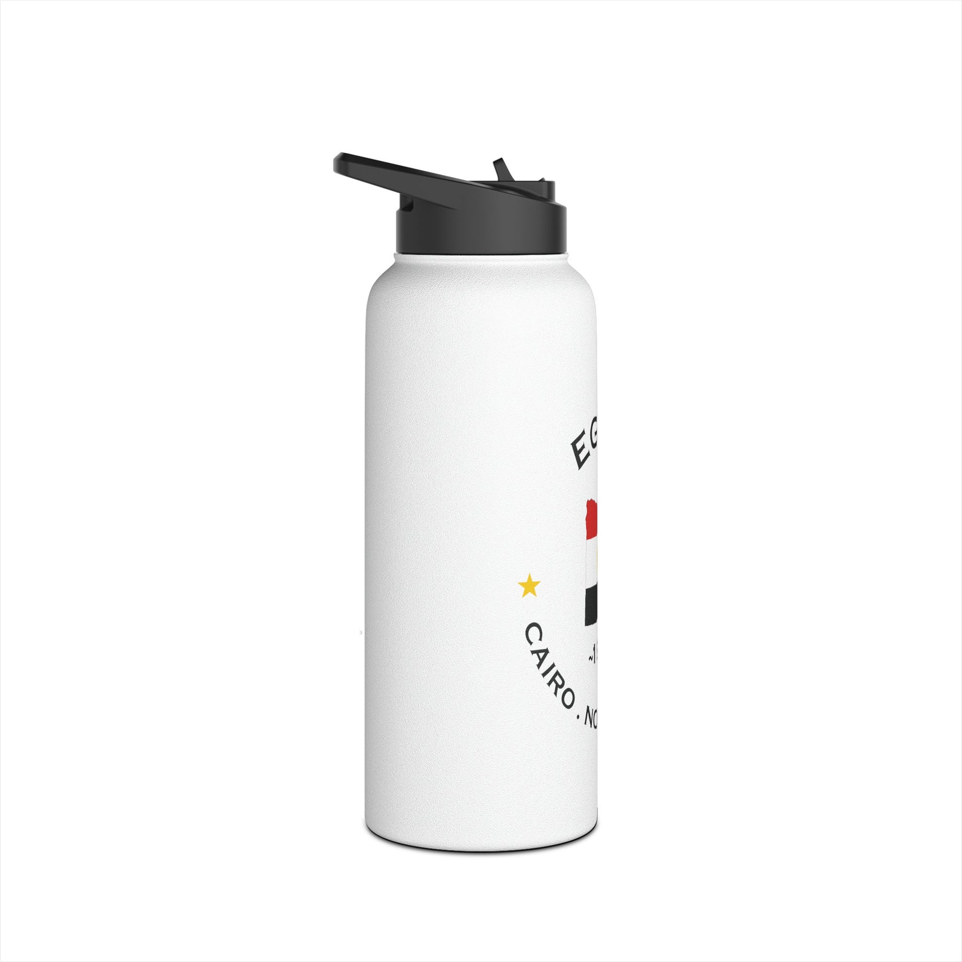 Egyptian Steel Water Bottle: Stay Hydrated in Style with a Standard Lid