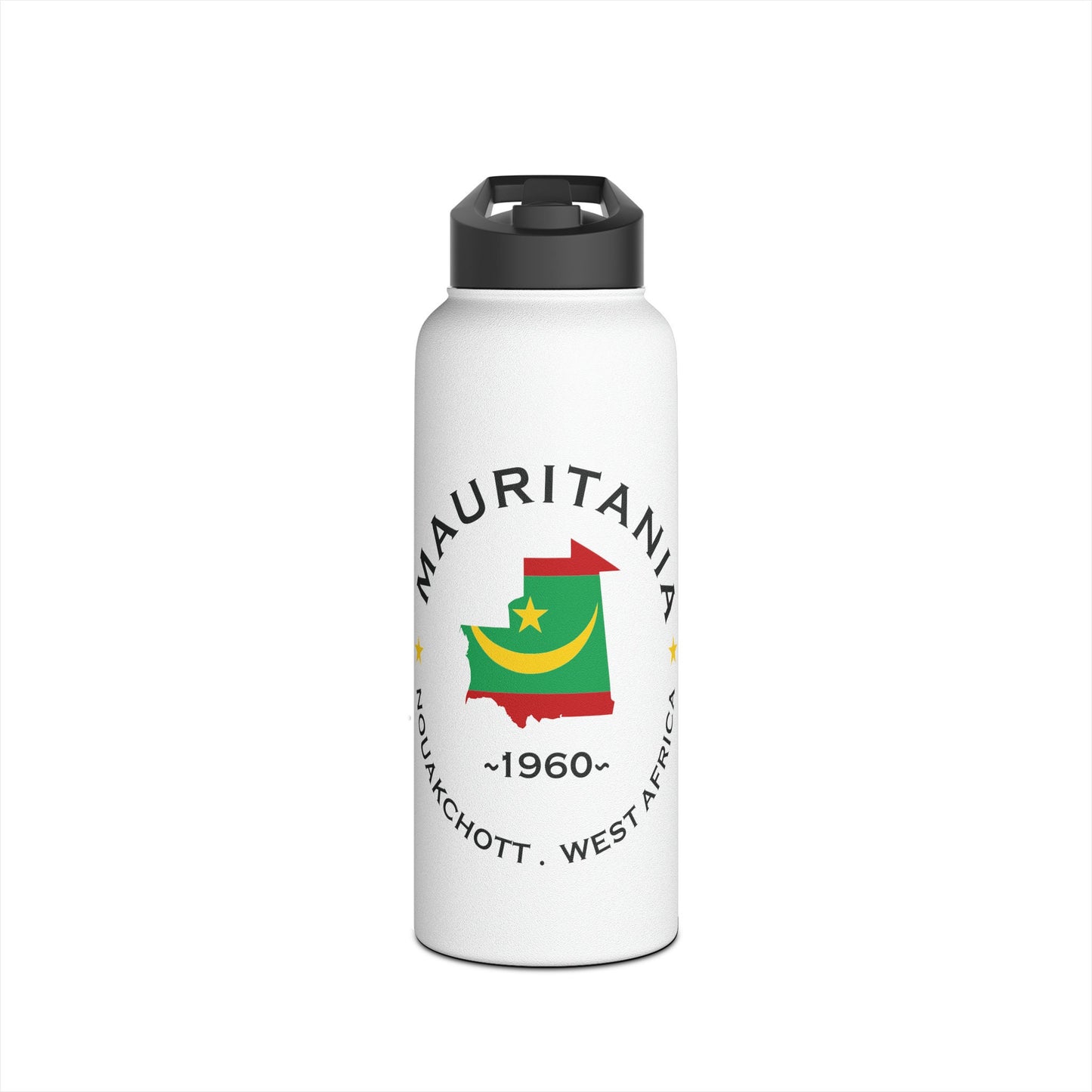 Mauritania Stainless Steel Water Bottle.