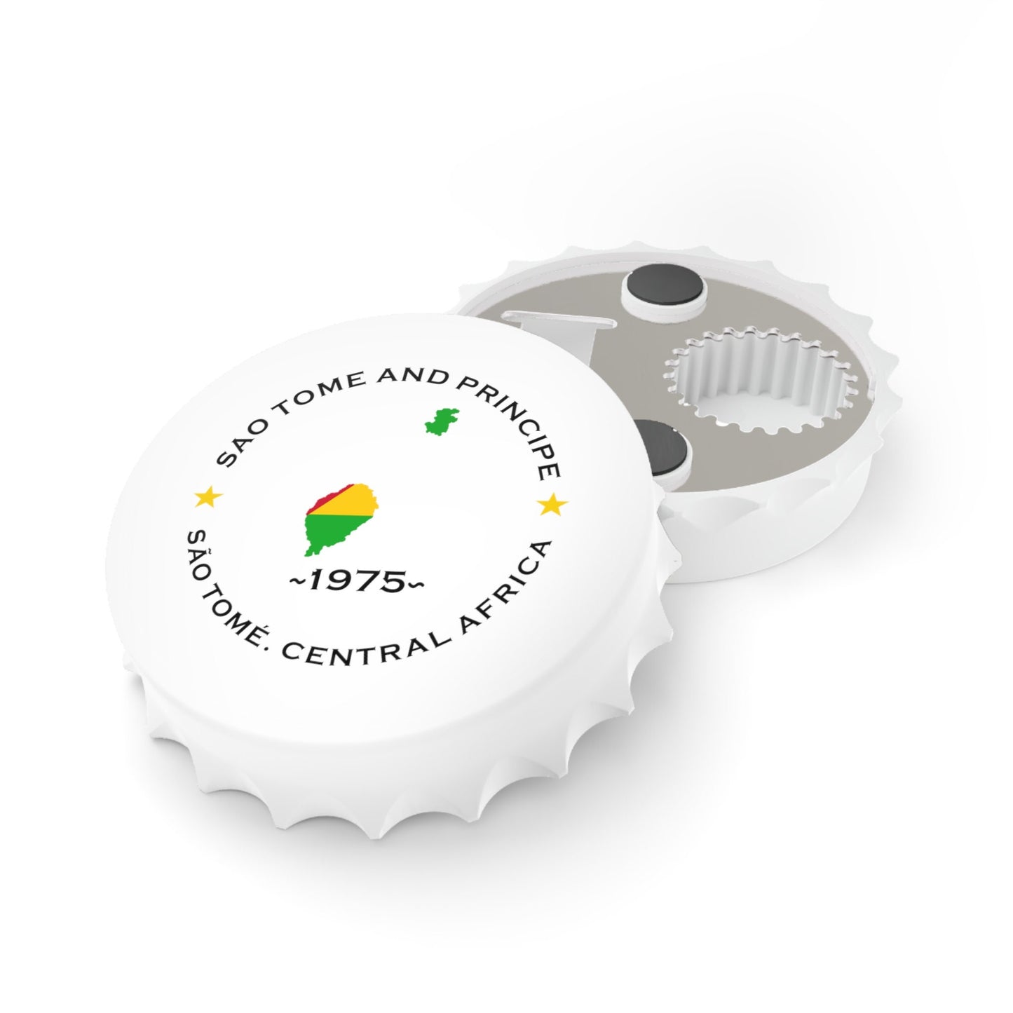 Sao Tome and Principe Bottle Opener and Fridge Magnet