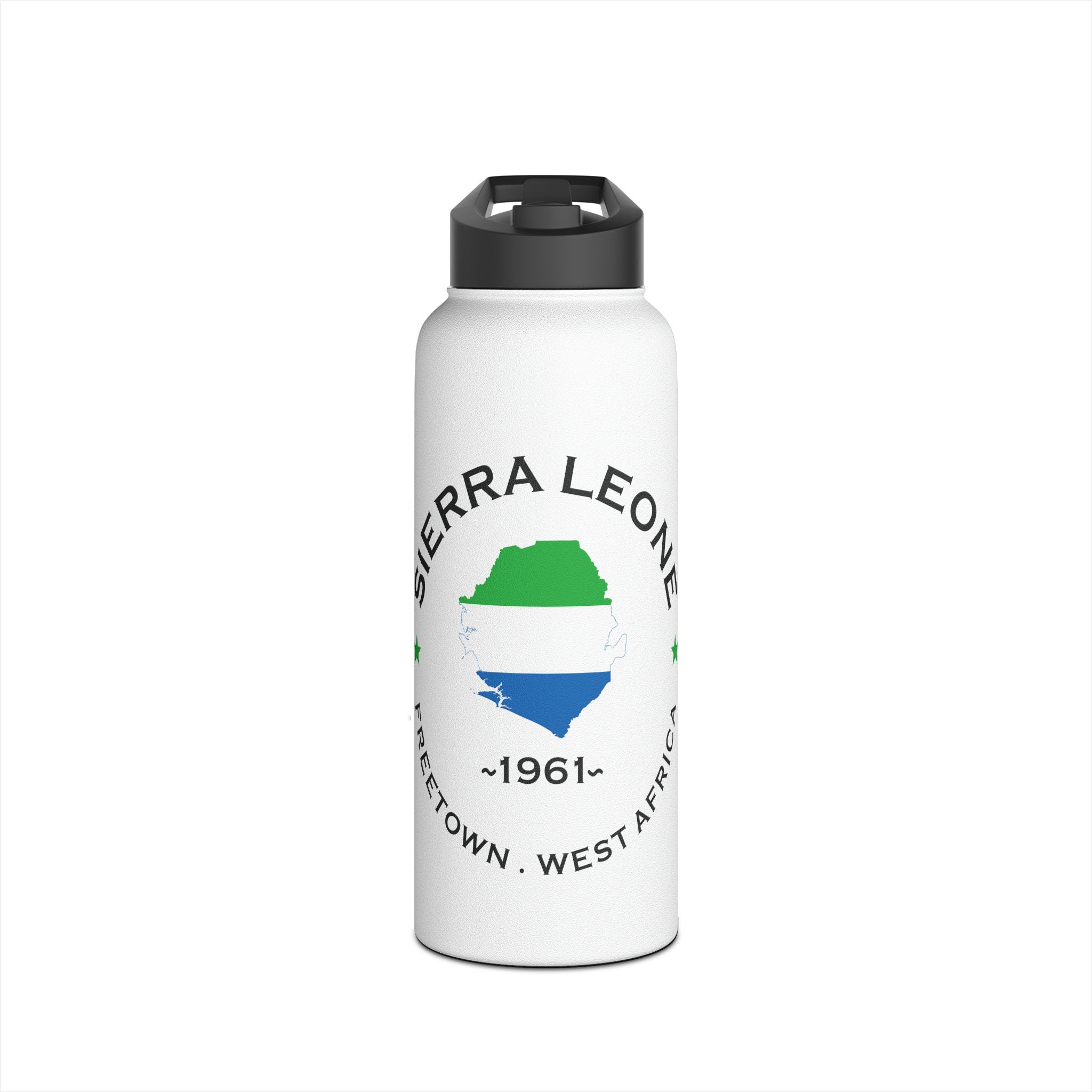 Sierra Leone Stainless Steel Water Bottle.