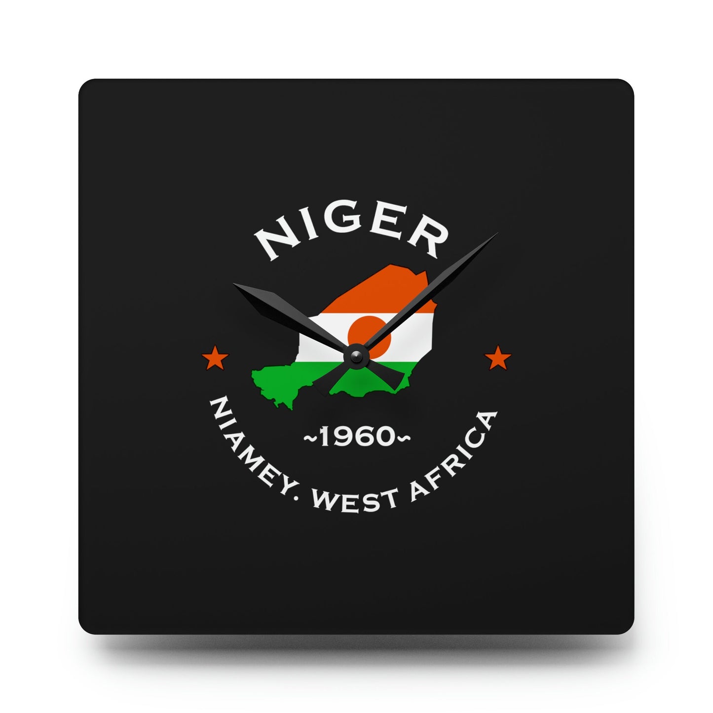 Niger Inspired Acrylic Wall Clock