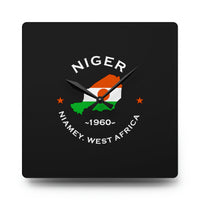 Niger Inspired Acrylic Wall Clock