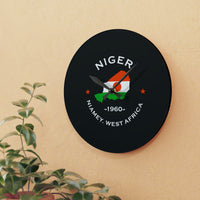 Niger Inspired Acrylic Wall Clock