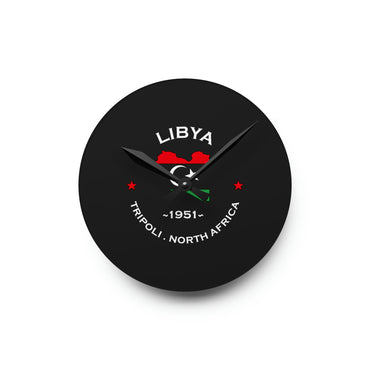 Libya Inspired Acrylic Wall Clock