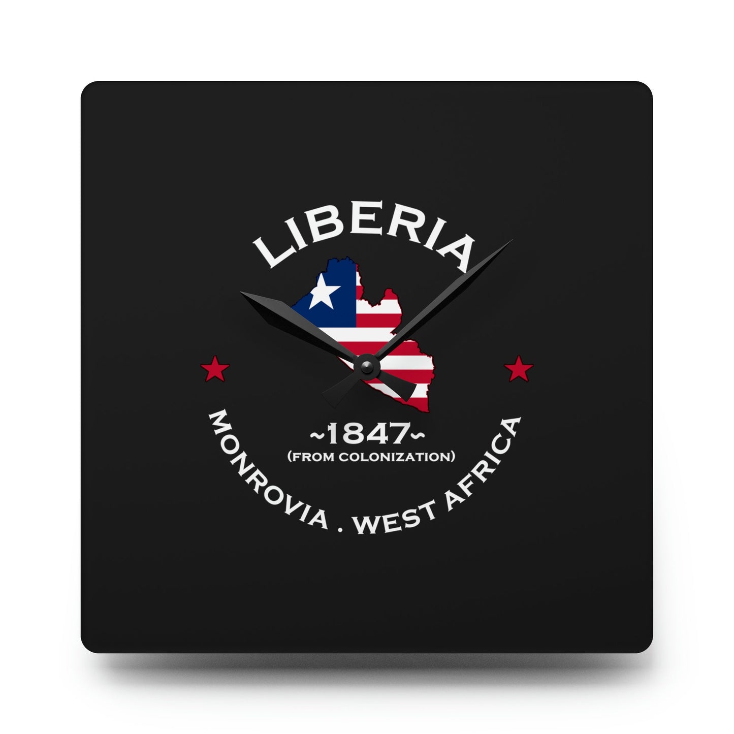 Liberia Acrylic Wall Clock