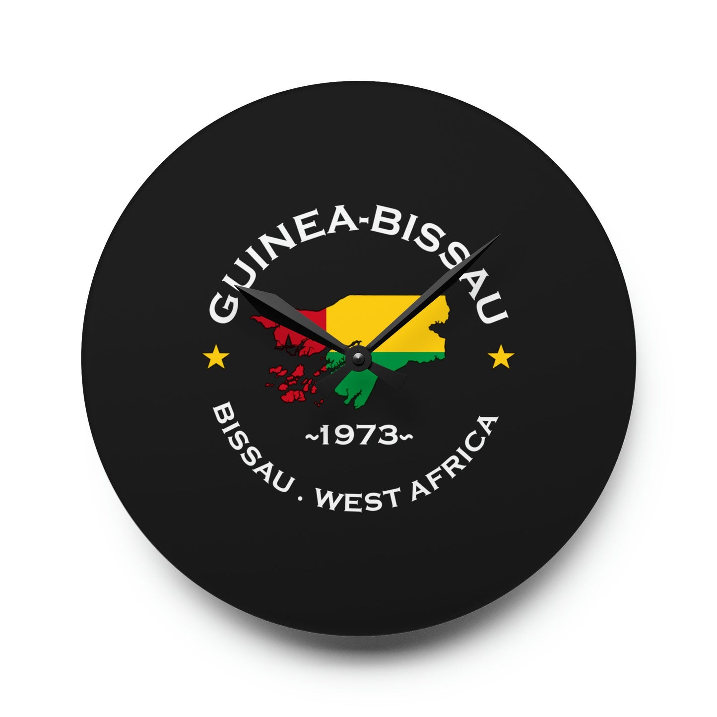 Guinea-Bissau Acrylic Wall Clock