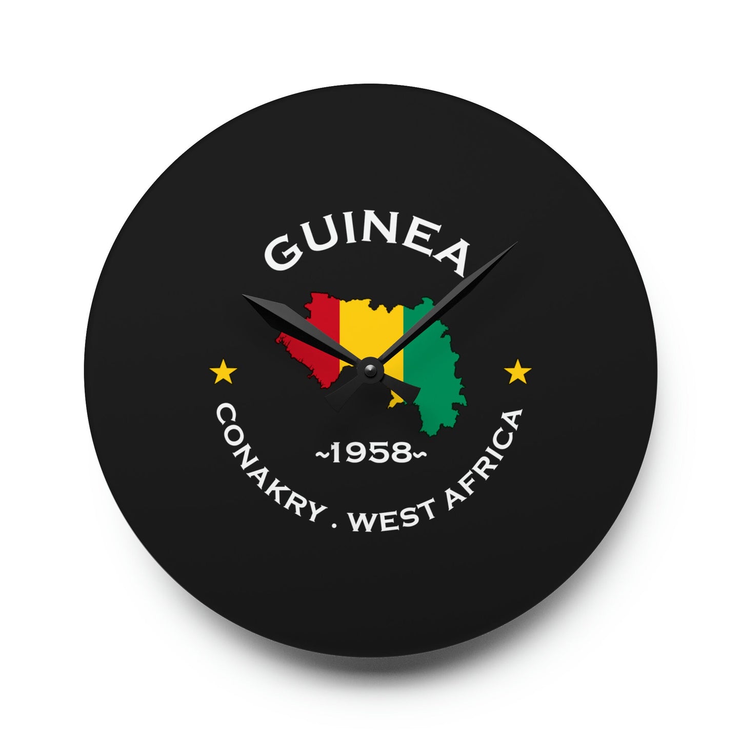 Guinea Acrylic Wall Clock