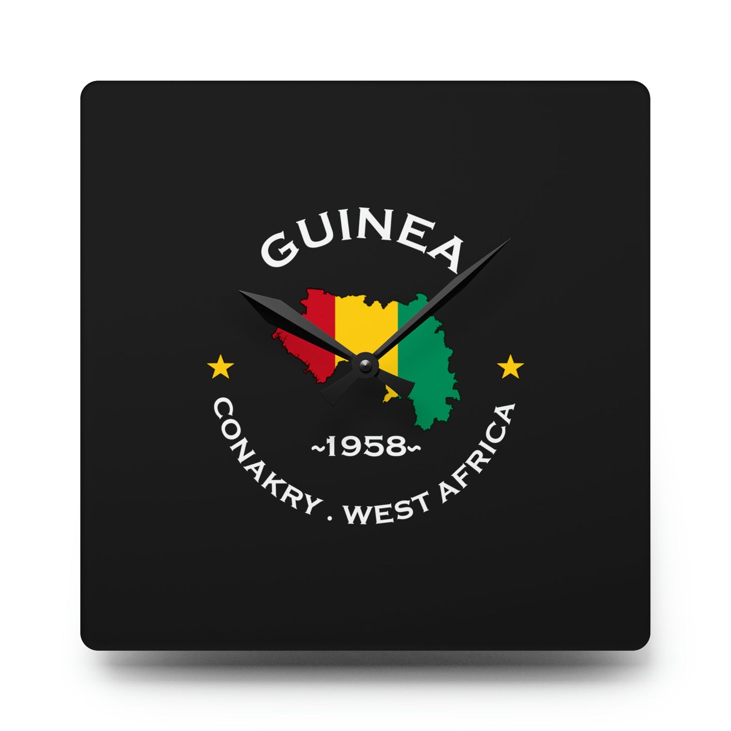 Guinea Acrylic Wall Clock