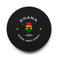 Ghanaian Acrylic Wall Clock