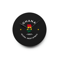 Ghanaian Acrylic Wall Clock