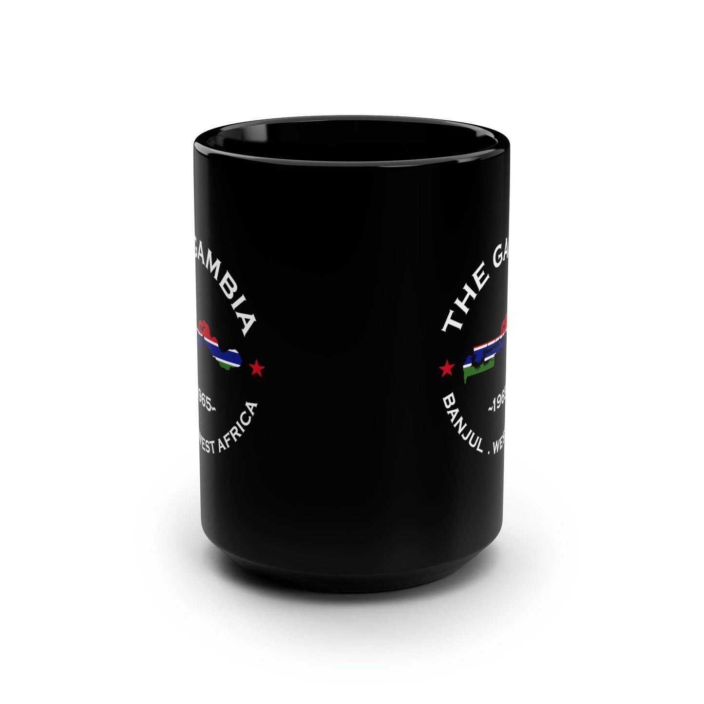 Gambia Black Mug, 15oz