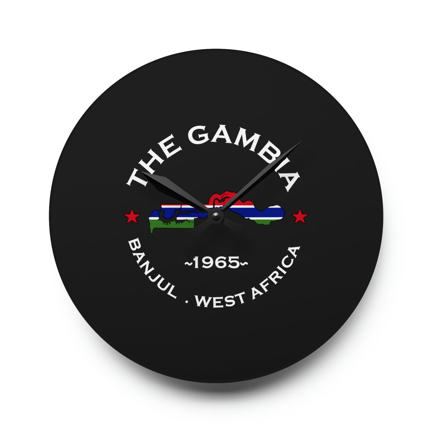 Gambia Acrylic Wall Clock