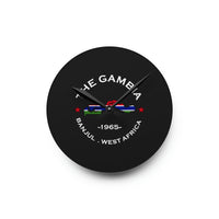 Gambia Acrylic Wall Clock