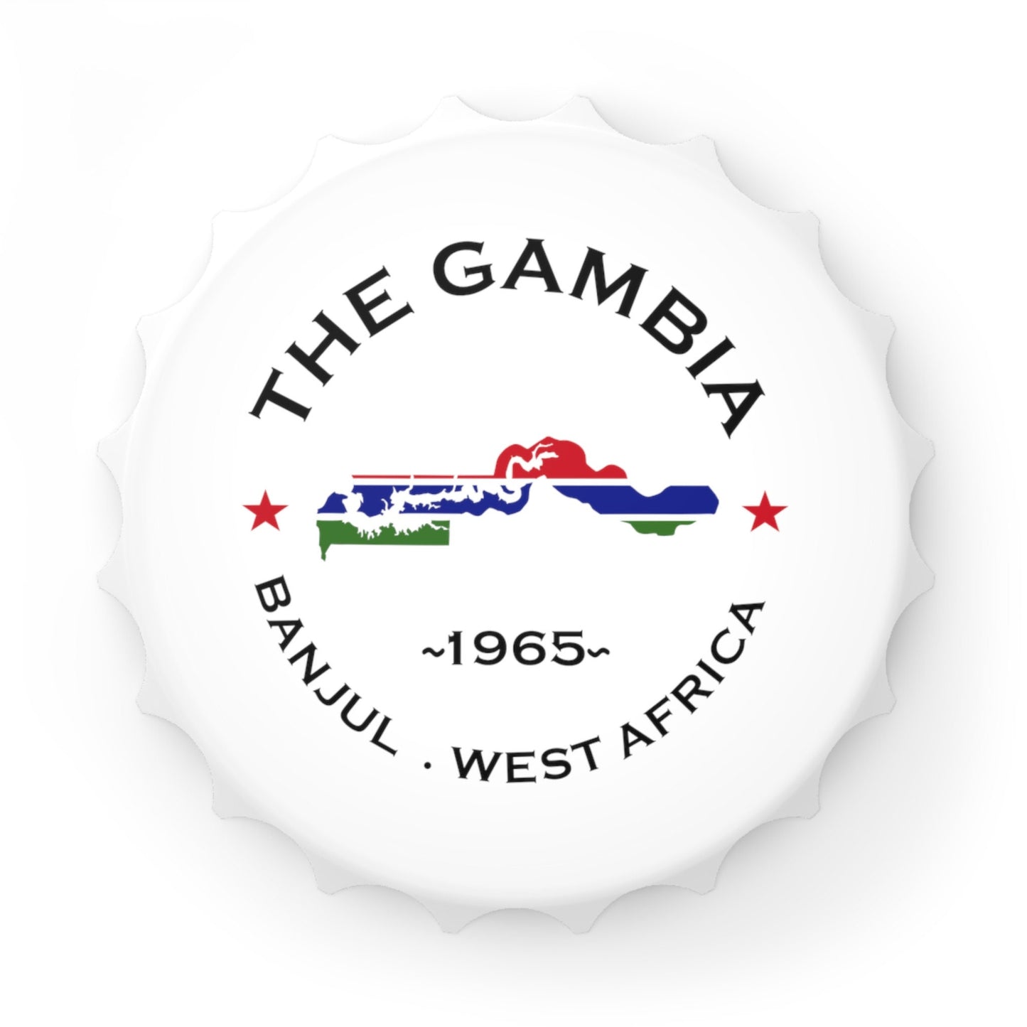 Gambia Bottle Opener and Fridge Magnet