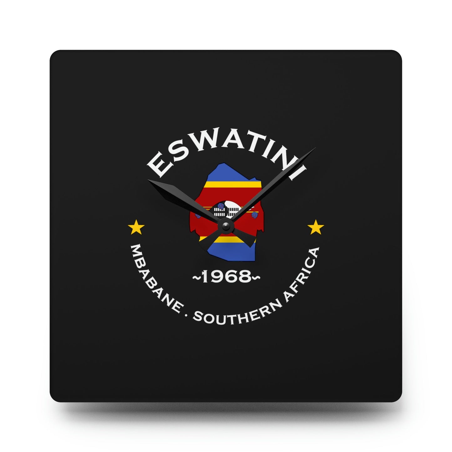 Eswatini Acrylic Wall Clock