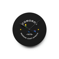 Comoros Acrylic Wall Clock