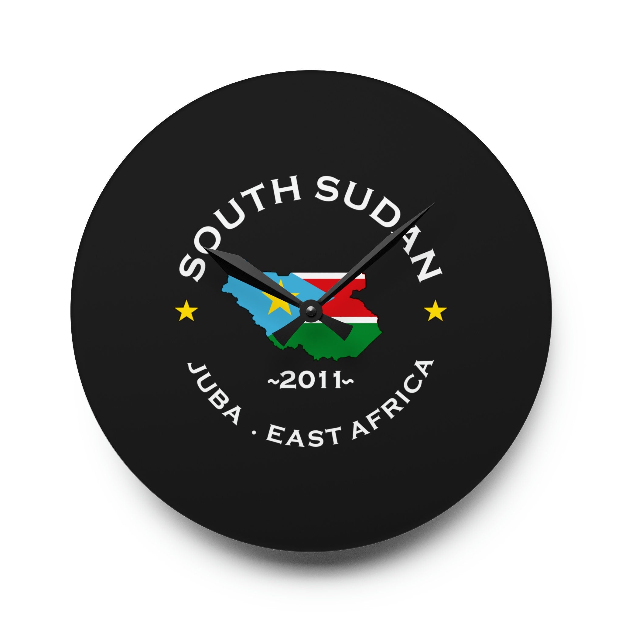 South Sudan Acrylic Wall Clock