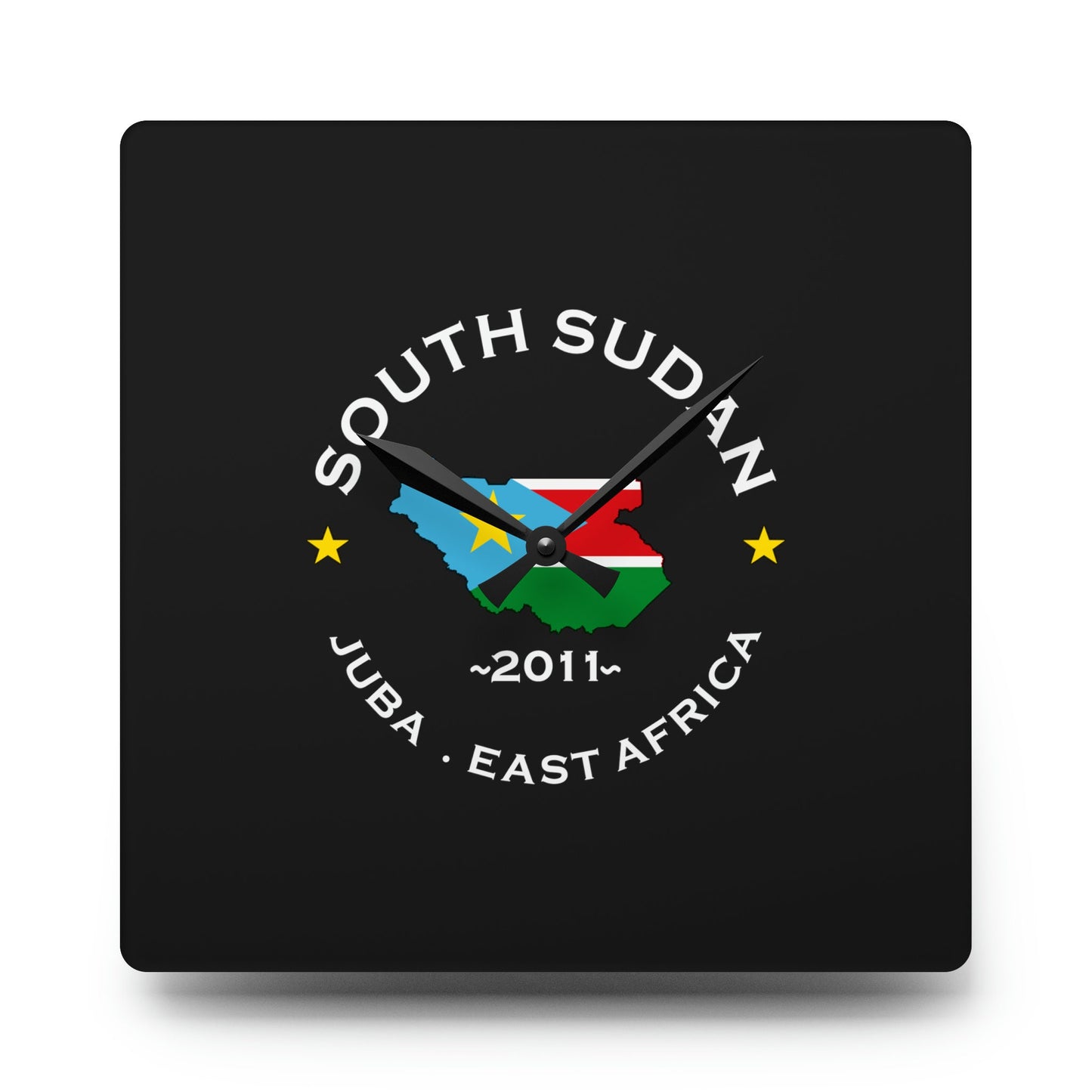 South Sudan Acrylic Wall Clock