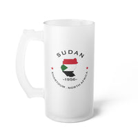 Sudan  Frosted Glass Beer Mug