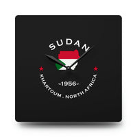 Sudan Inspired Acrylic Wall Clock