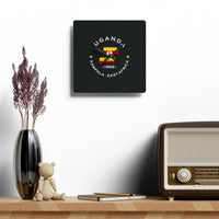 Uganda Acrylic Wall Clock