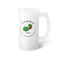 Zambia Frosted Glass Beer Mug