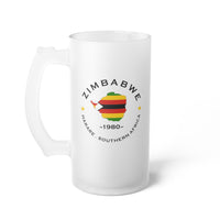 Zimbabwe Frosted Glass Beer Mug