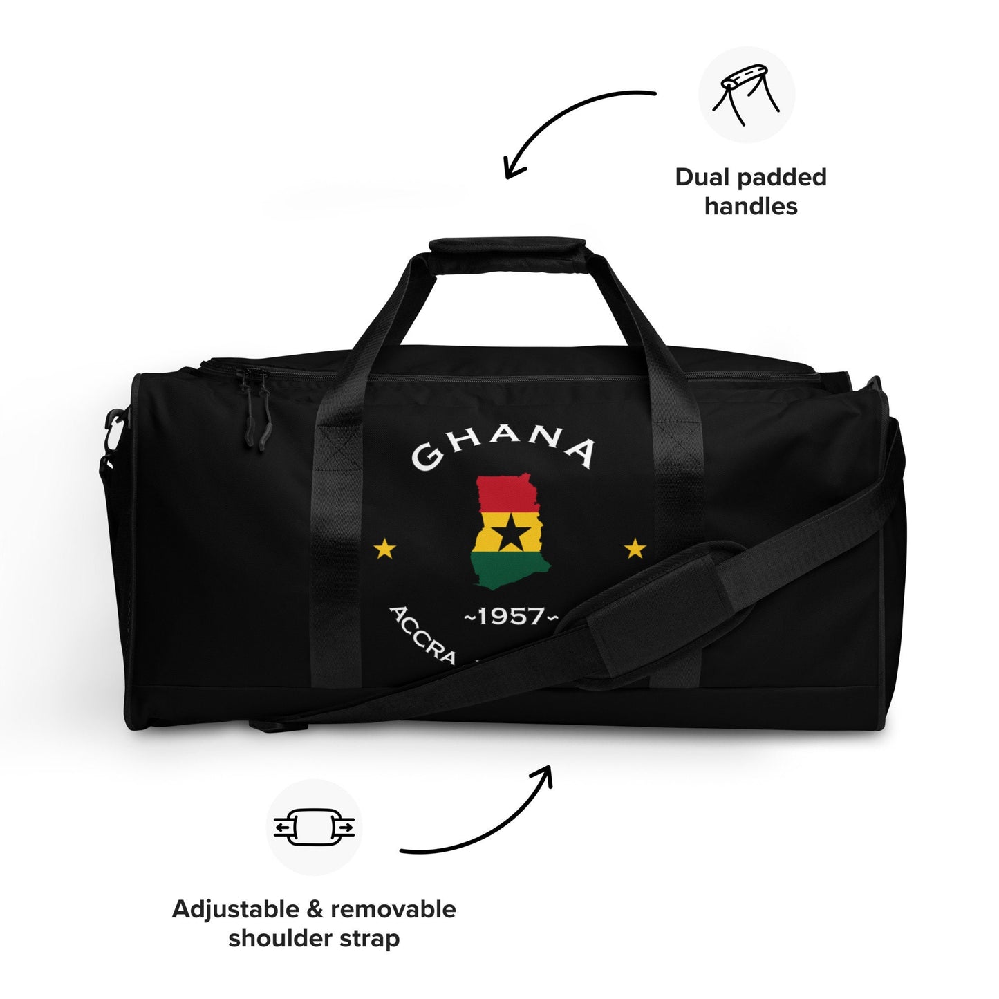 GhanaianInspiredDuffle bag,GhanaGymbag