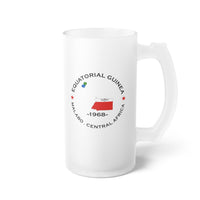 Equatorial Guinea  Frosted Glass Beer Mug