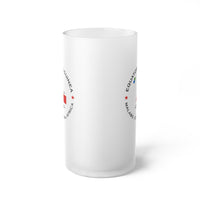 Equatorial Guinea  Frosted Glass Beer Mug