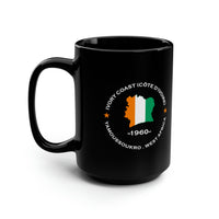 Ivory Coast Inspired Black Mug: Authentic African Design, 15oz Capacity