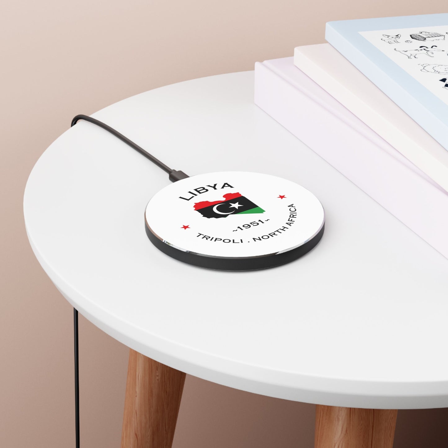 Libya Wireless Charger- Iphone and Android phones