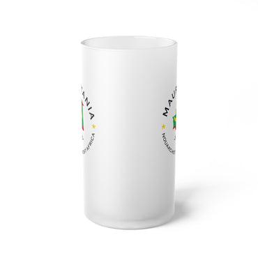 Mauritania  Frosted Glass Beer Mug