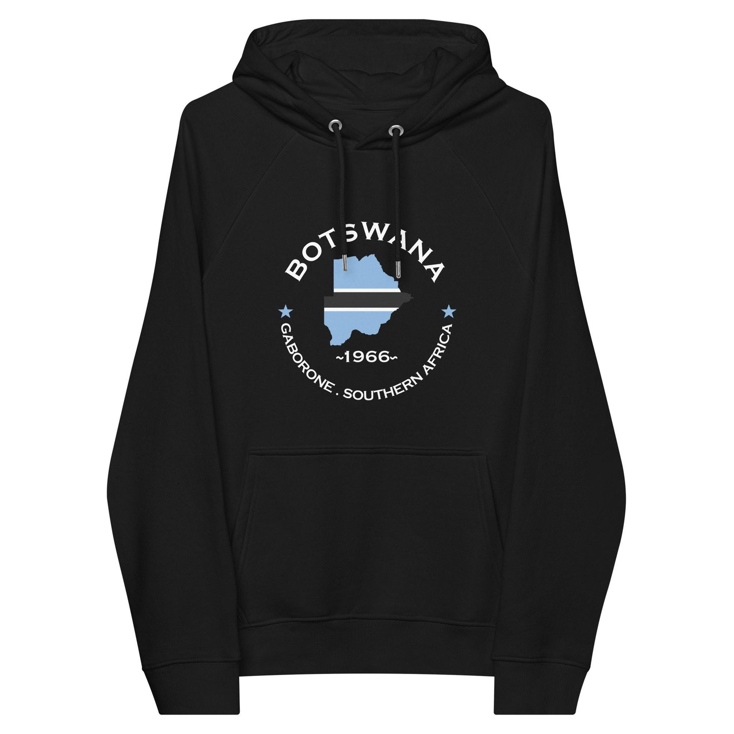 Botswana, Unisex eco raglan hoodie