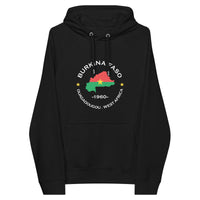 Burkina Faso Unisex eco raglan hoodie