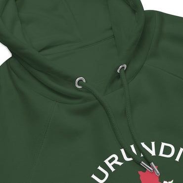 Burundi Unisex eco raglan hoodie