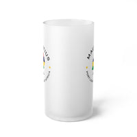 Mauritius  Frosted Glass Beer Mug