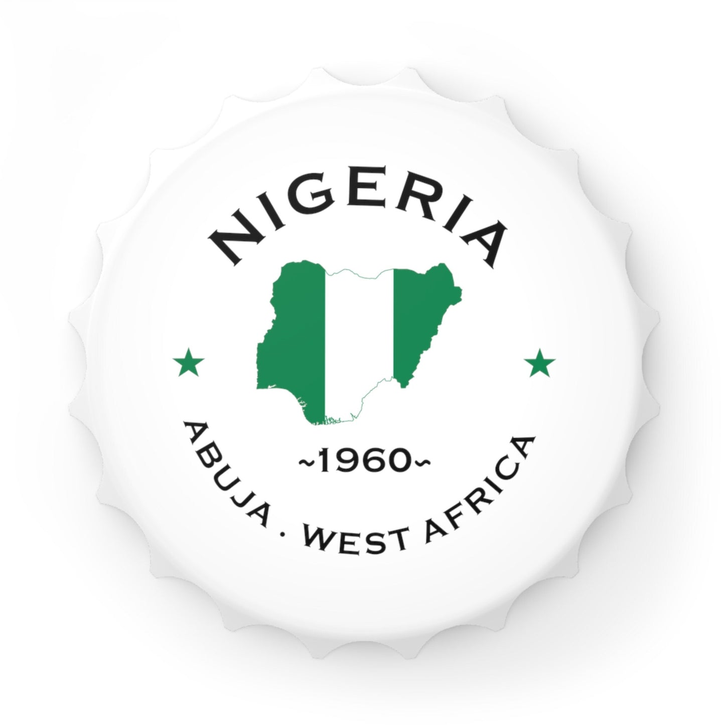 Nigeria Bottle Opener and Fridge Magnet