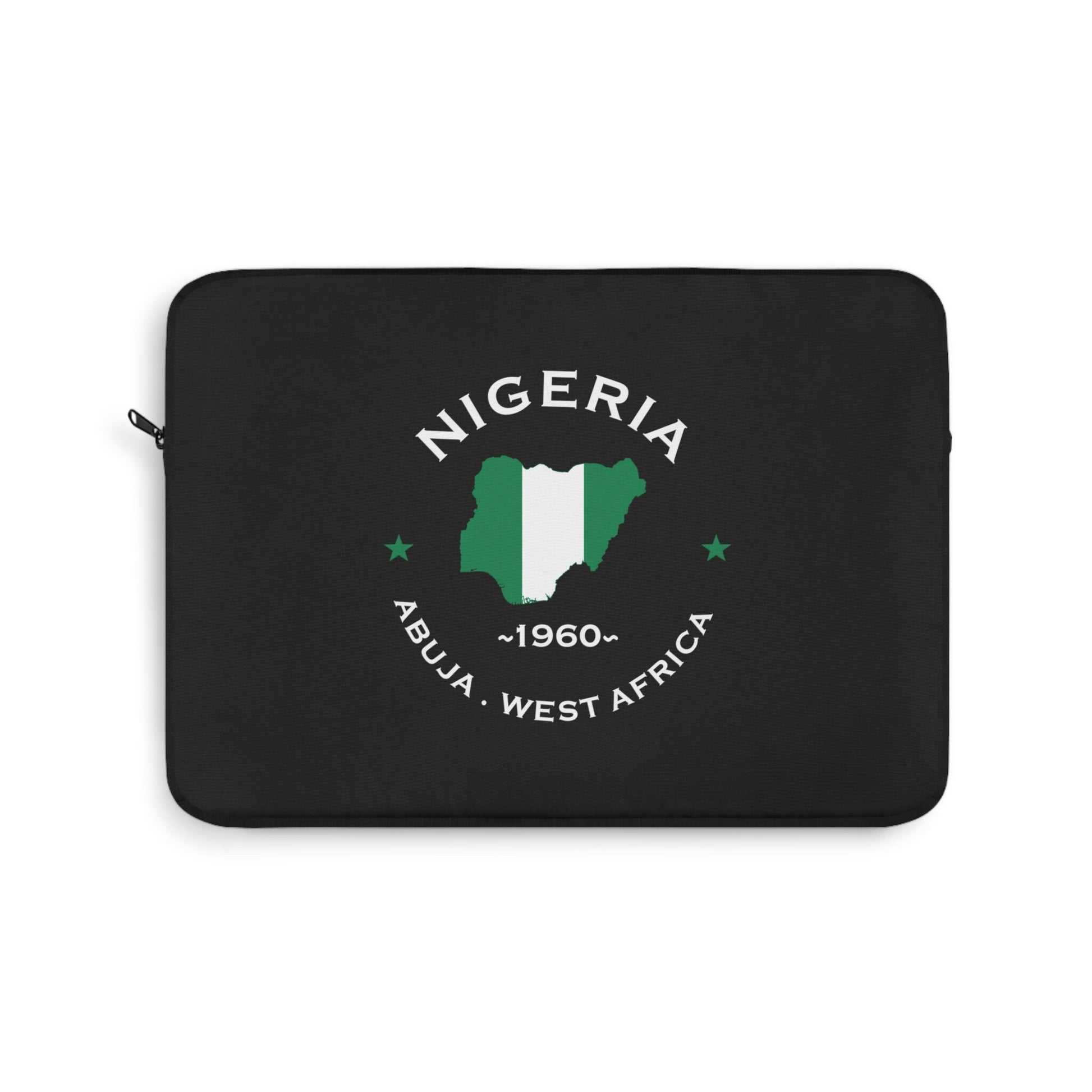 Nigeria Inspired Laptop Sleeve- 13-inch Laptop Black Laptop Sleeve Nigeria 1960