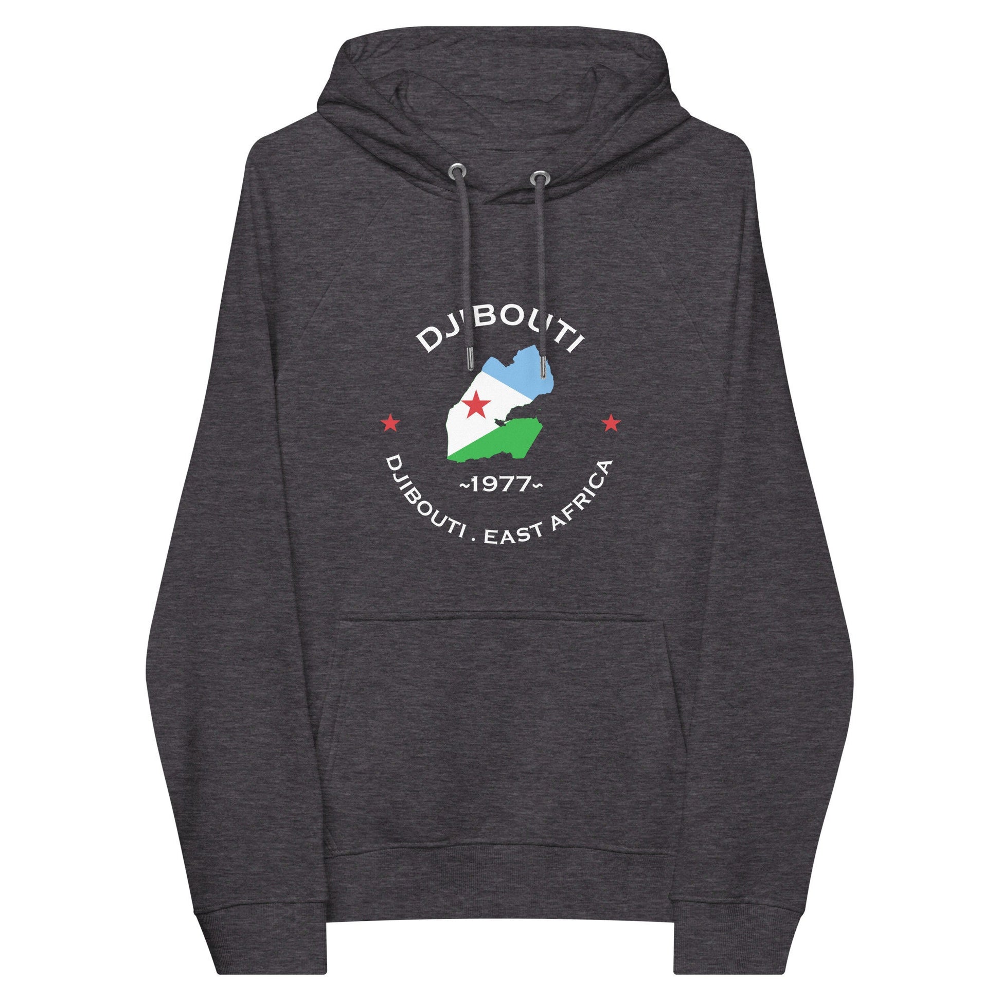 Djibouti Unisex eco raglan hoodie