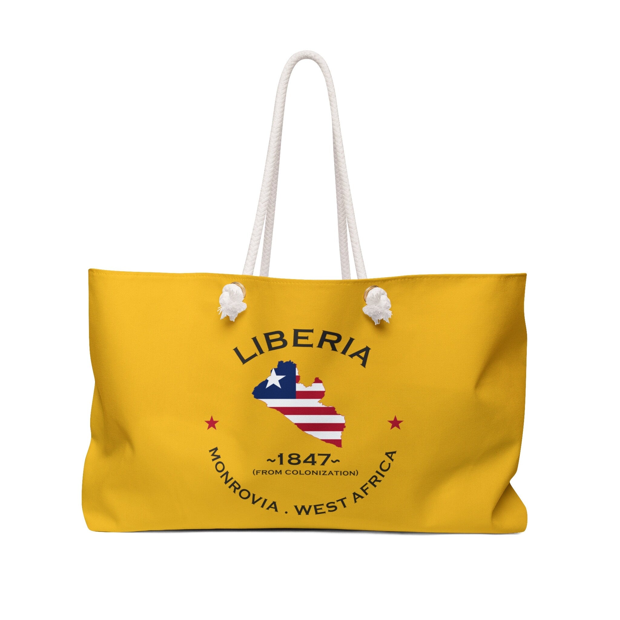 Liberia Weekender Bag: African Travel Gear, Liberia Apparel, African Souvenirs