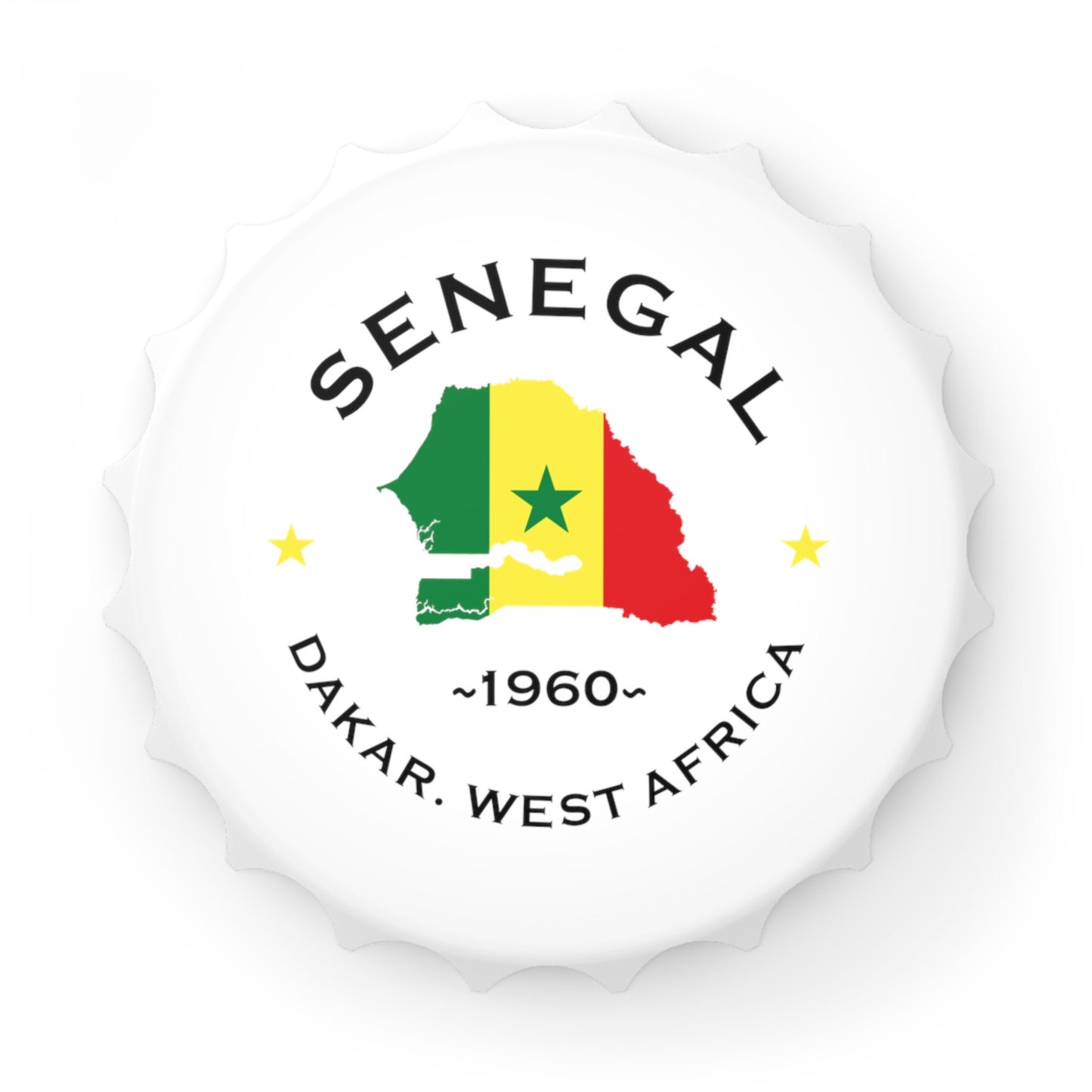 Senegal  Bottle Opener and Fridge Magnet